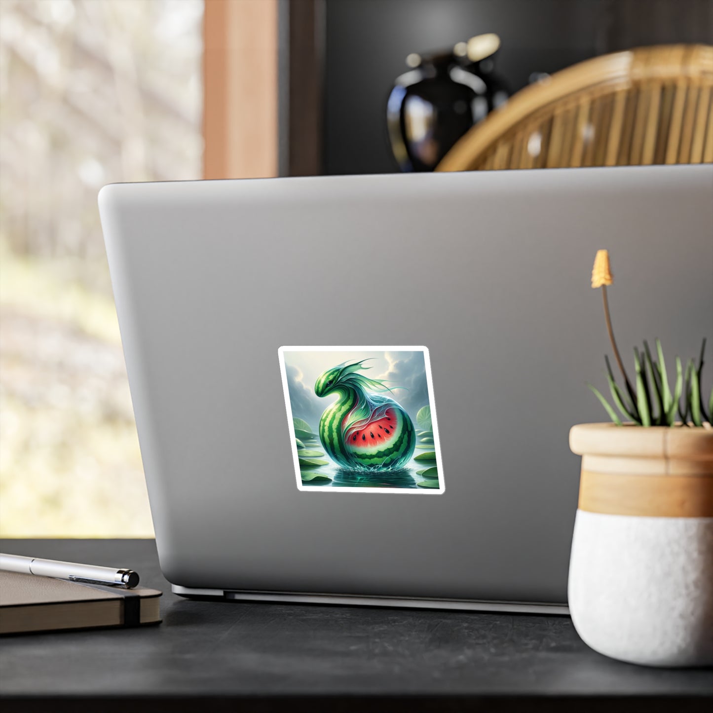 Vinyl Decal - Watermelon Serpent: Guardian of the Glistening Ponds