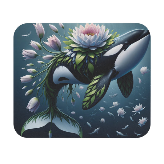 Mouse Pad - Floral Cetacean Harmony