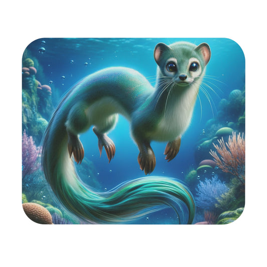 Mouse Pad - Whiskers of the Waves: The Aquatic Weasel