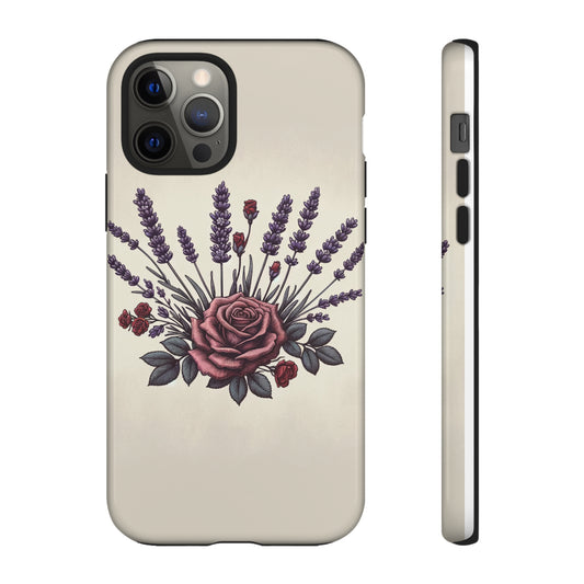 Tough Case - Serene Blossoms: A Symphony of Lavender and Roses